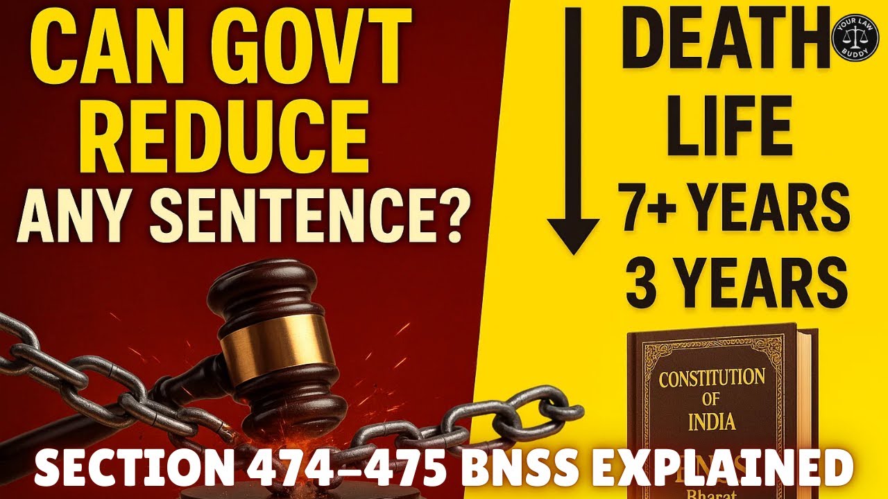 BNSS Section 474 & 475 Explained | Commutation of Sentences & Mandatory 14-Year Rule