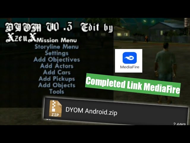 Cara Pasang Mod (Dyom Android) Sekalian Link MediaFire •CJ_GAME _D• class=