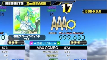 [DDR A] 春風ブローインウィンド [Single-EXPERT] 999,630 PFC by DDR-KOJI