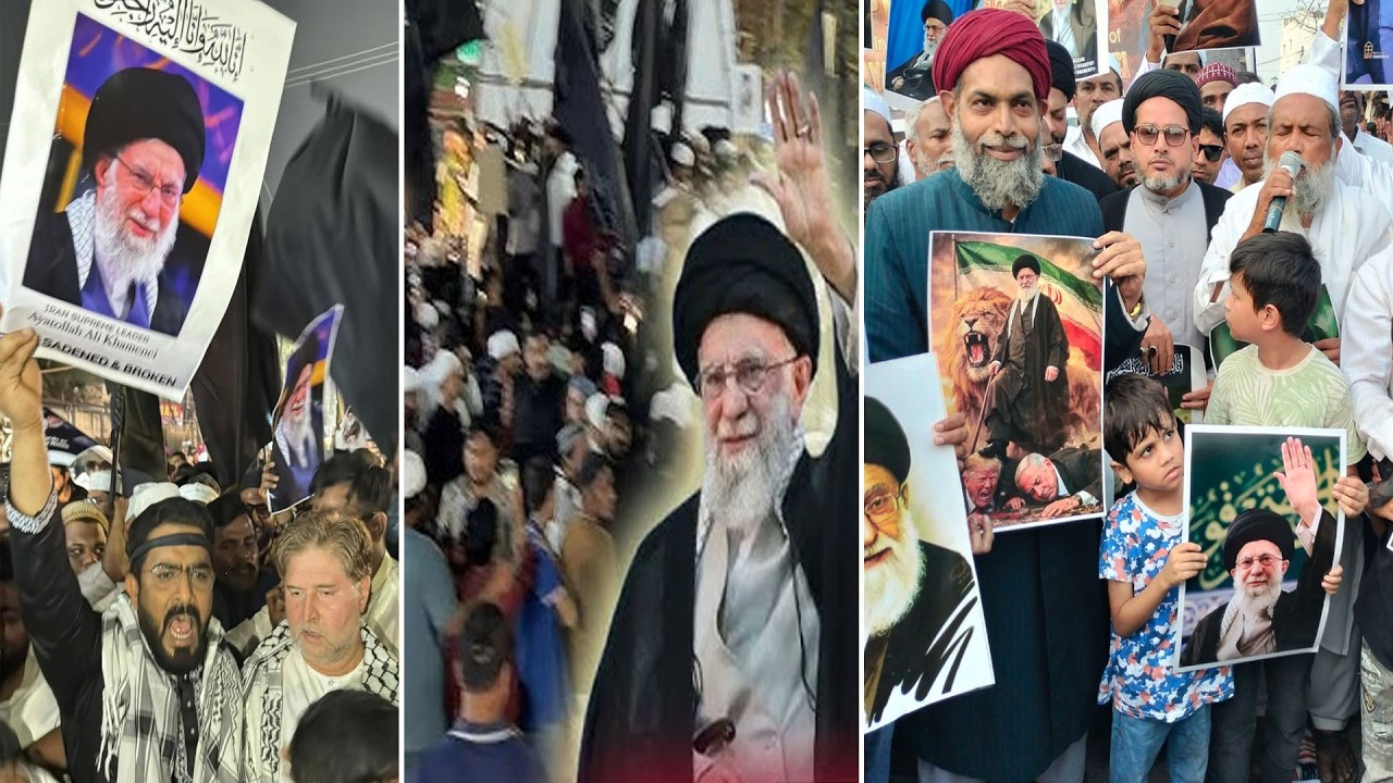 Ali Khamenei ki Maut ke Khilaaf Protest | MLA Majid Leads Protest | Maula Ali me bhi Ehtejaj