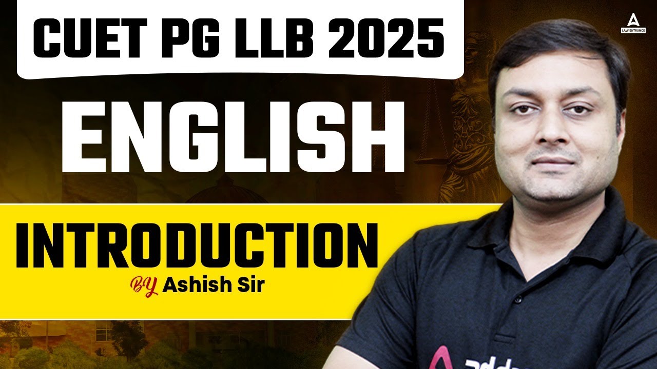 English Introduction For CUET PG LLB 2025 | CUET PG LLB Entrance Exam ...