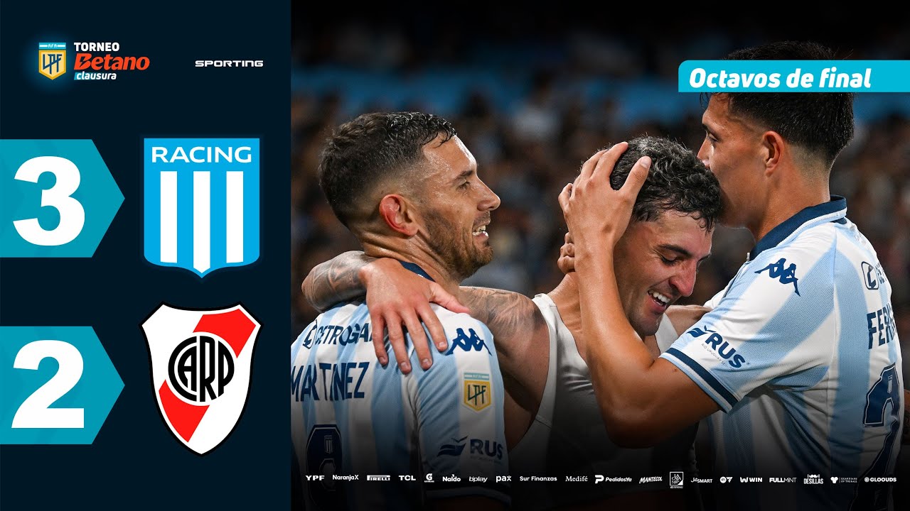 RACING 3 - 2 RIVER | Resumen del partido | #TorneoBetano Clausura 2025