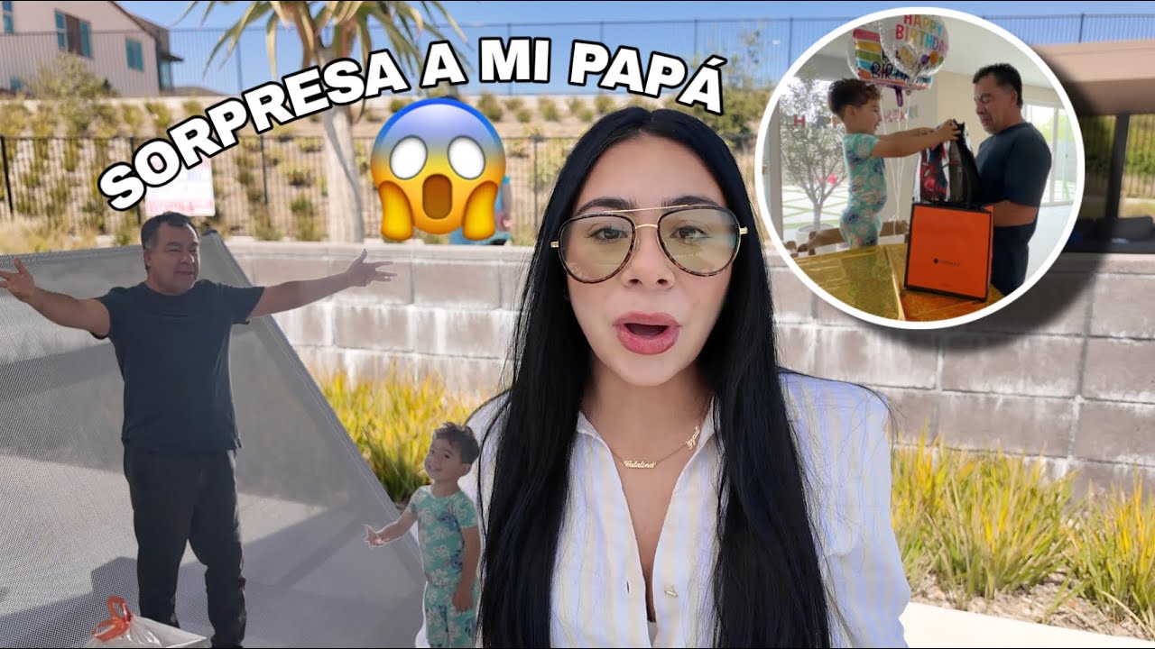 Le hicimos una SORPRESA a mi papá  🎉🥳