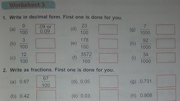 Dav Public School Class 5 Math Unit 5 Worksheet 3 || Decimals || @madhubanclasses