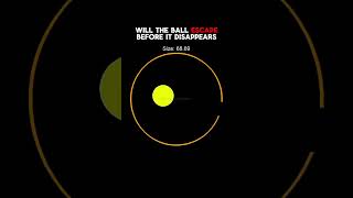 WILL THE BALL ESCAPE BEFORE IT DISAPPEARS  #satisfying #bouncingball #fyp #coding #viral #python
