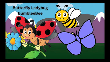 Butterfly Ladybug BumbleBee   Kids Song   PeePee TV