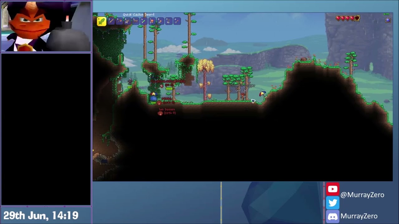 Terraria PC Coop PreHM Any Order NMA RTA 49.46 Speedrun ft. too many people