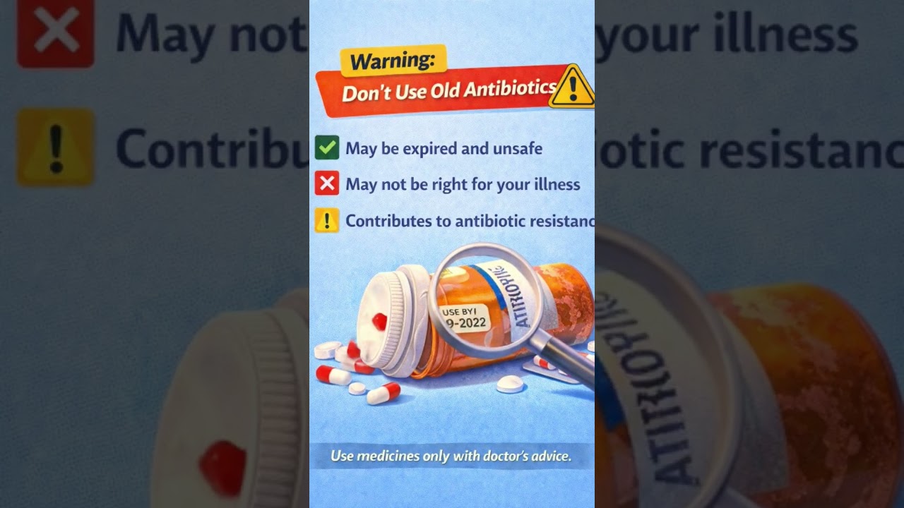 Warning ⚠️ Don’t Use Old Antibiotics | Serious Risk | 