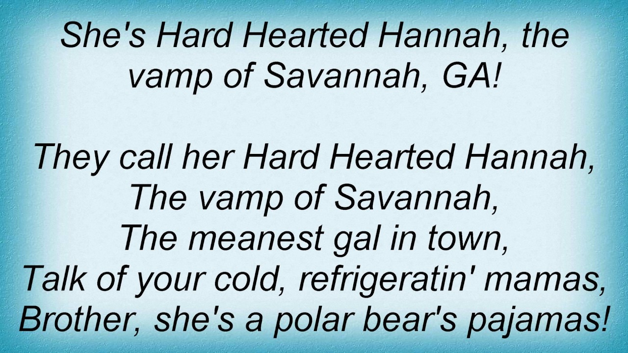 Stacey Kent HardHearted Hannah Lyrics YouTube