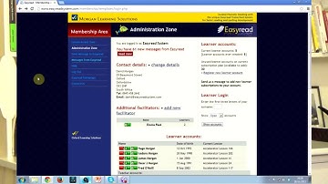 Easyread Parent Training: Module 1, Video 2: Admin Zone