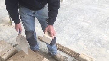 Buttering a brick