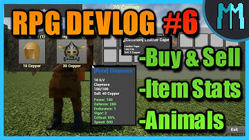 Adding Animals & Item Stats - RPG Game Devlog