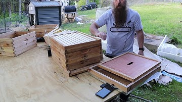 hoover brand langstroth bee hive assembly-these are awesome