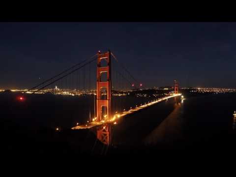Golden Gate Bridge - Time Lapse Into Darkness