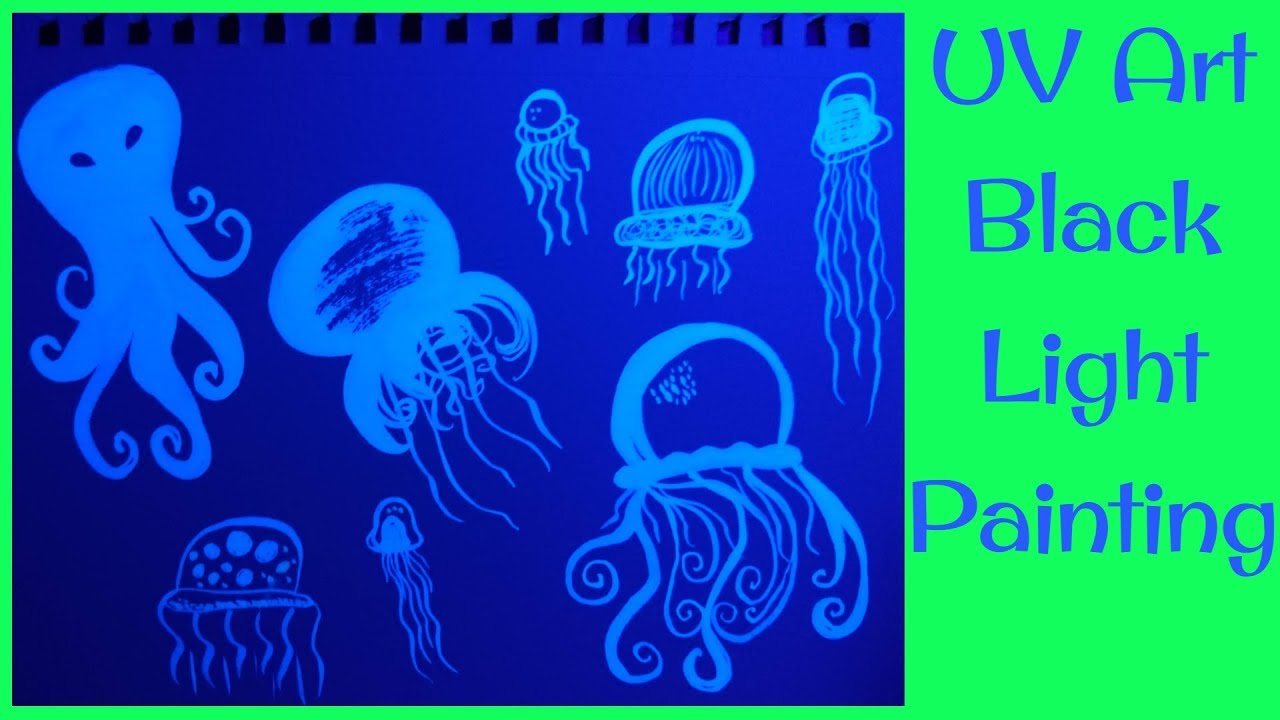 UV Art Black Light Painting [TIMELAPSE]