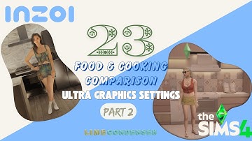 The Sims 4 vs InZOI | Food & Cooking Process Comparison Part Two| Ultra Graphics Settings |