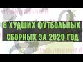 8 худших футбольных сборных 2020 года