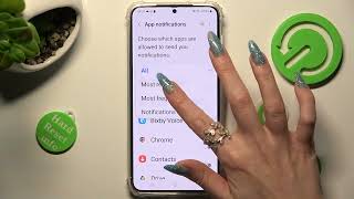 How to Turn On / Off App Notifications on Samsung Galaxy S23+ - Manage App Notifications