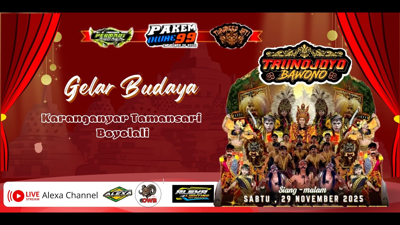 #LIVE GELAR BUDAYA  //KARANGANYAR TAMANSARI BOYOLALI // 29 NOVEMBER  2025
