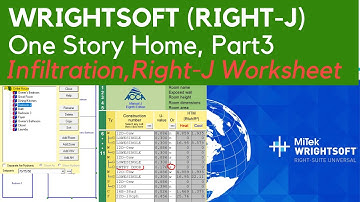 Wrightsoft (Part 3): Manual J Heat Load Calculation - One Story Home