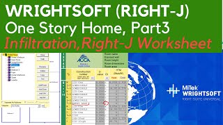 Wrightsoft (Part 3): Manual J Heat Load Calculation - One Story Home