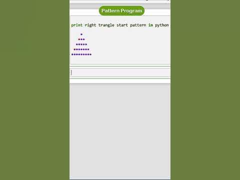Pattern Program in Python * for loop in python * Pyramid Pattern in ...