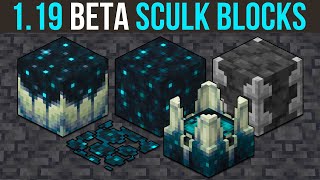 Minecraft 1.19 The New Sculk Blocks