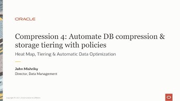 Compression: Automate DB compression and storage tiering with policies