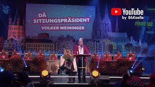 Der Sitzungspräsident "Volker Weininger" (Karneval in Köln 2023)