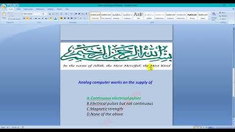 Analog computer works on the supply of