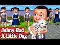 Johny had a little dog nursery rhyme  3d animation nursery rhymes and songs for children