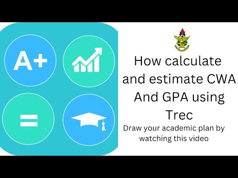 learn how to estimate and calculate your #cwa or #gpa using Trec