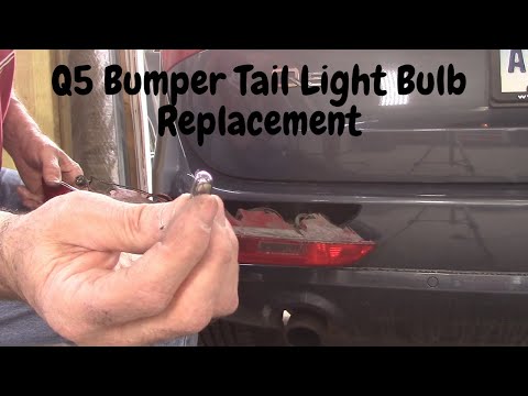 Audi Q5 bumper tail light Bulb Replacement