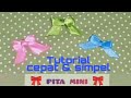 DIY | Cara membuat pita mini dari pita satin | easy mini bow