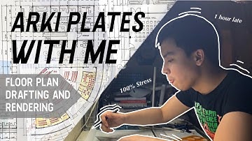 Arki Plates with me: Drafting and Rendering Floor plans | Time-lapse video