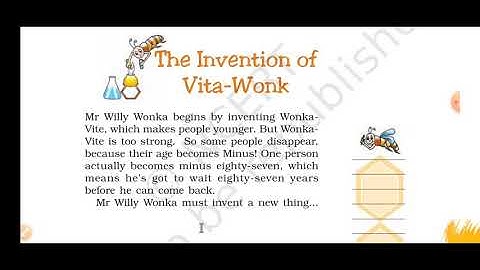Class 7 NCERT English Honeycomb, Chapter 7 The Invention of Vita Wonk