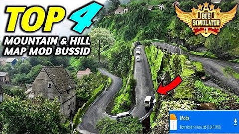 NEW MAP MOD 🔰♂️TOP 4 MOUNTAIN & HILL MAP MOD BUSSID MODS