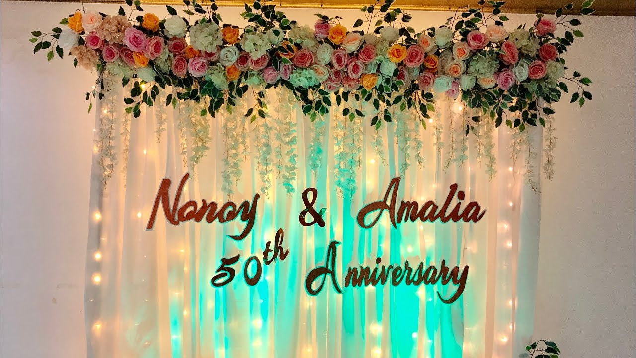 50 Wedding Anniversary Decoration Ideas Our 50th Wedding Anniversary