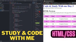 🔴 📚 HTML, CSS, JavaScript || Code and Study With Me || Day 4