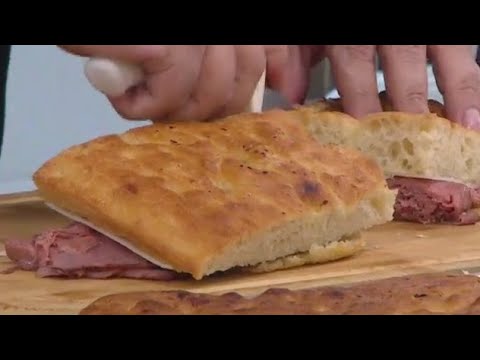 An Italian Beef Sandwich With A Ny Twist