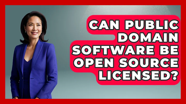Can Public Domain Software Be Open Source Licensed? - AI and Technology Law