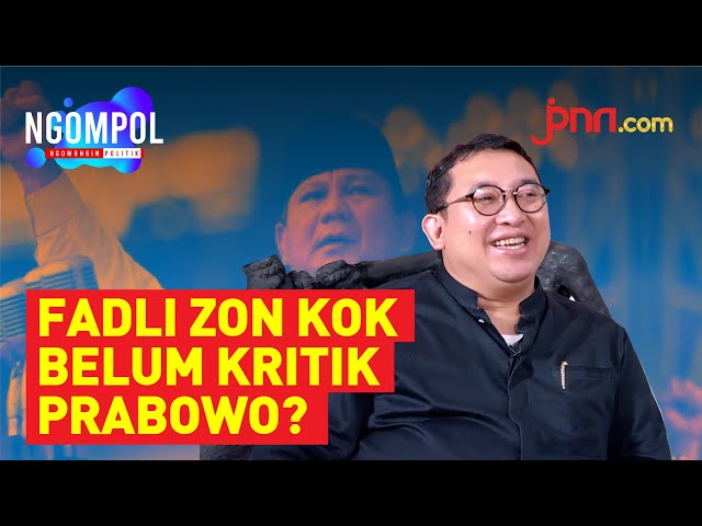 Fadli Zon Ungkap 8 Alasan Prabowo Jadi Menhan (Part 1)