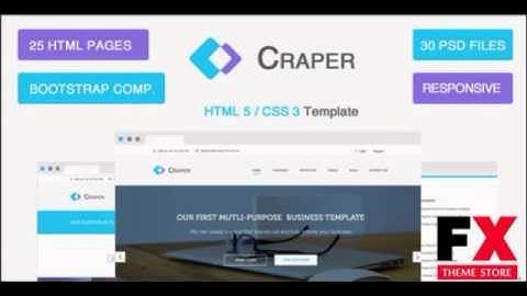 Preview Craper - Responsive Multi-purpose HTML5 Template TFx