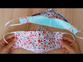 Super Kute Floral 3D Face Mask | Breathable 3D Face Mask Sewing Tutorial | Full Sizes Pattern