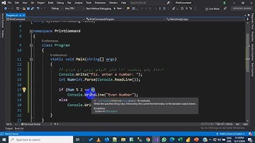 35 - C# - odd, even example مثال تحديد العدد زوجي او فردي