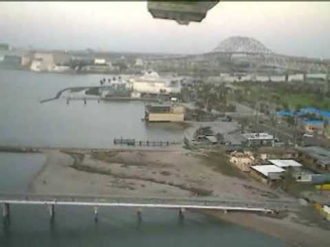 Parkzone Navy T-28 flying near the USS Lexington i...