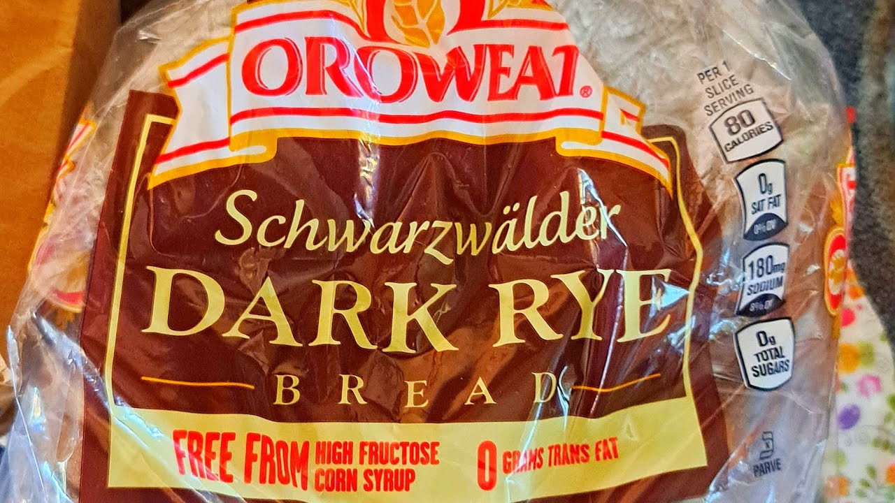 OROWEAT SCHWAZWALDER DARK RYE BREAD REVIEW - YouTube