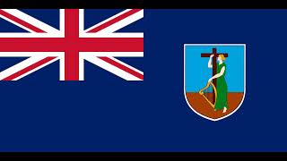 MONTSERRAT flag 10 Hours HD High Resolution (Screensaver, British Overseas Territory)