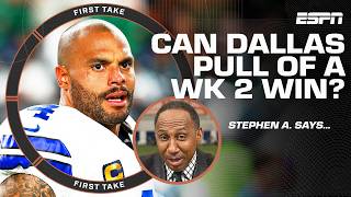 Stephen A. says it's critical the Cowboys beat the Commanders in Week 2 because....👀 | First Take First Take Rams Cant Beat The Giants Without Aaron Donald In Week 2 Stephen A S Bold Take