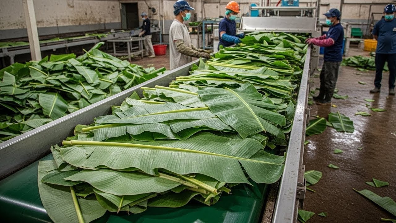 Inside the Largest High-Tech Banana Leaf Processing Factory | Full Process | Process Lab